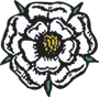 Rose, White Heraldic